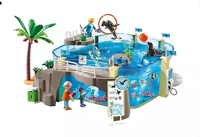 Buy PLAYMOBIL Family Fun Aquarium With Fillable Water Enclosure, Role Play  - New • 59.99£