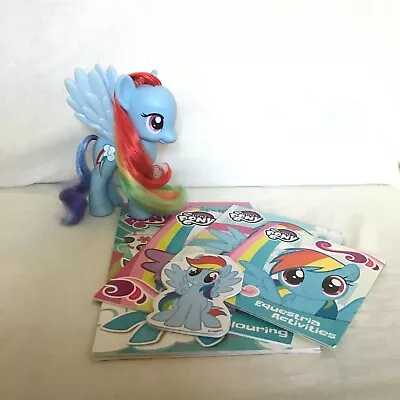 Buy My Little Pony Rainbow Dash Figure 2010 9  & Activity Books • 9.99£