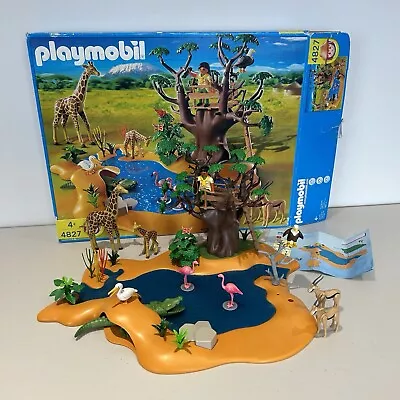 Buy Playmobil 4827 African Animals Safari Watering Hole Wildlife Set Boxed Giraffe • 55£