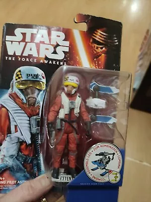 Buy Star Wars The Force Awakens -  X-wing Pilot Asty Moc Figure New Sealed Hasbro • 3.99£