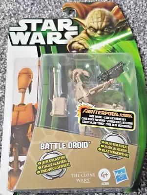 Buy Star Wars CW09 Battle Droid The Clone Wars Hasbro  Yoda Card 2013 New Sealed • 35.99£