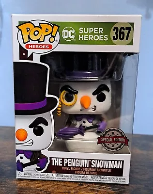 Buy DC Super Heroes The Penguin Snowman #367 Funko Pop Christmas Batman Special • 9.99£