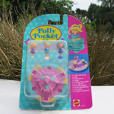 Buy NEW Polly Pocket Mini Merry-Go-Round Pals Carousel 100% Complete From 1995 • 45.42£