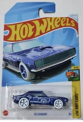 Buy Hot Wheels '67 Camaro HW Art Cars 2024 Long Card • 6.49£