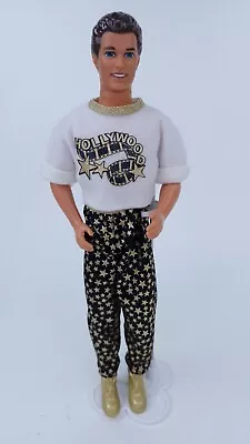 Buy Brunette Ken Doll Wearing Hollywood Hair Outfit Vintage 1990s Mattel Barbie • 22.76£