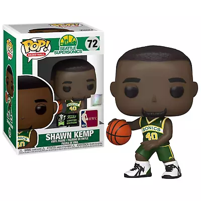 Buy Seattle Supersonic NBA Figure (Size 9cm) Funko Pop! Shawn Kemp Figure - New • 14.99£