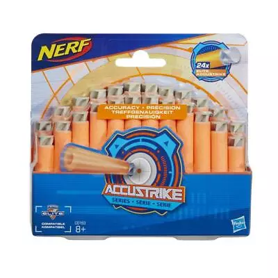 Buy NERF N-STRIKE ACCU STRIKE 24 Dart REFILL Genuine Sealed NERF Darts Ammo Bullets • 13.30£