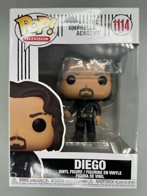 Buy #1114 Diego - Umbrella Academy Damaged Box Funko POP With Protector • 14.99£