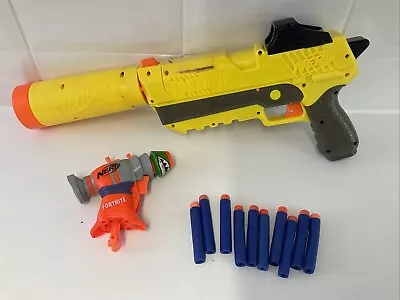 Buy Nerf Fortnite Sp-l Pistol Dart Blaster Shhh Gun N-strike & Micro Shot Bundle • 14£