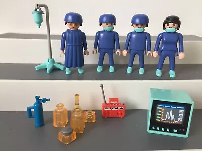 Buy Playmobil Vintage Hospital 4 Medical Figures  And Extras • 6£