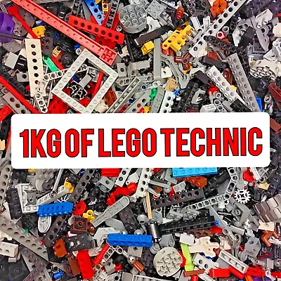 Buy LEGO Technic 1KG Bundle Genuine Assorted Mixed Bricks Pins Gears Parts Colourful • 21.99£