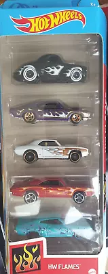 Buy Hot Wheels 5 Pack Hw Flames 2021 41 Willys 68 Barracuda Camaro Charger Falconnew • 10£