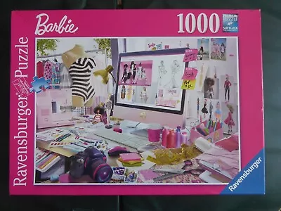 Buy 1000 Piece RAVENSBURGER Jigsaw  BARBIE, FASHION ICON. Complete. Excellent Cond. • 4.75£