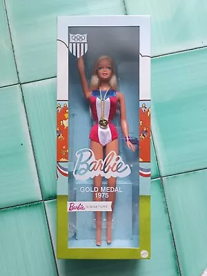 Buy 2019 Barbie 1975 Gold Medal Reproduction Limited Edition NIB (Sold Out) • 74.86£