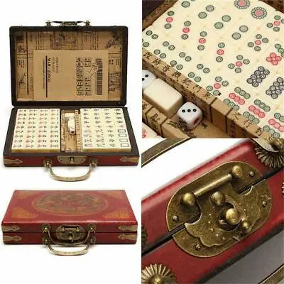 Buy 144 Tiles Mah-Jong Set Vintage Mahjong Rare Bamboo Piece English Instructions UK • 16.89£