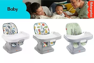 Buy Fisher-Price Space Saver Simple Clean High Chair With Wraparound Deep-Dish Tray • 69.99£