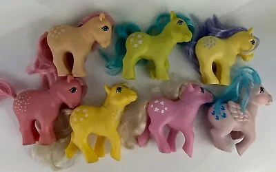 Buy Vintage 1980s My Little Pony Bundle X 7 Made In  Hong Kong • 44.95£