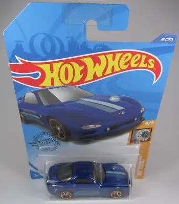 Buy Hot Wheels 1995 Mazda RX-7 (blue) On Long Card #43/2020 • 2.50£