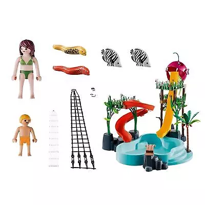 Buy Playmobil 70609 Water Park With Slides Building Set • 64.80£