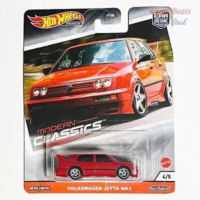 Buy Hot Wheels Premium Modern Classics Volkswagen Jetta MK3 (Red) Car Culture • 17.08£