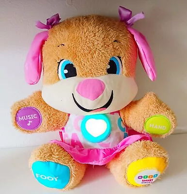 Buy Fisher-Price Laugh & Learn Smart Stages Pink Puppy Interactive Plush Teddy 10  • 4.20£