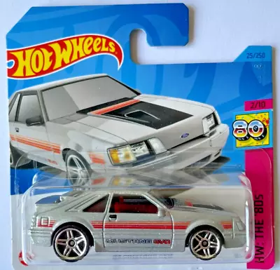 Buy Hot Wheels 1984 Ford Mustang Svo Silver Hw The 80's Mint Short Card 142 • 4.99£