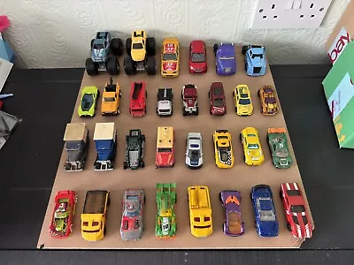 Buy Diecast Toy Car Bundle Job Lot - Featuring Hot Wheels Teamsterz Etc - 1:64 X30 • 13.99£