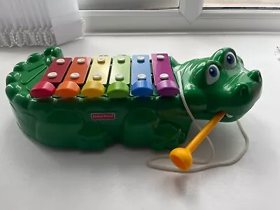 Buy Vintage Fisher Price Alligator Xylophone Crocodile Green Good Condition Rainbow  • 15£