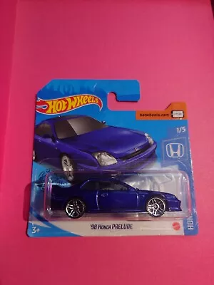 Buy Hot Wheels '98 Honda Prelude Dark Blue 2020 Short Card 1:64 • 4£