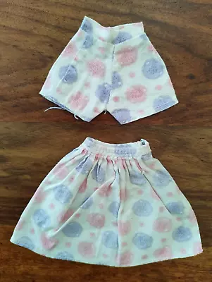 Buy Vintage Barbie Clone_ Rare Origin 1960's Babs FAB LU Beach Beauty Shorts & Skirt • 24.18£