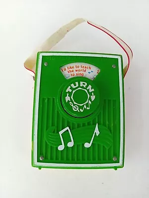 Buy Vintage Fisher Price Toys Wind Up Music Box Teach The World To Sing Dated 1976 • 12.99£