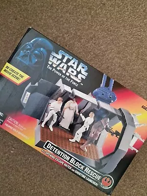 Buy Star Wars DETENTION BLOCK RESCUE Power Of The Force 1996 Kenner Toys New • 3£