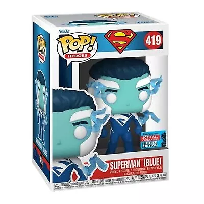 Buy Funko POP! Heroes: DC - Superman - (Blue) - (NYCC/Fall Con) - DC Comics - Collec • 10.30£