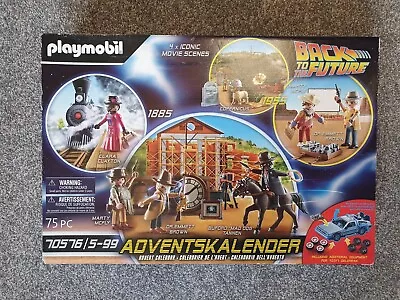 Buy Playmobil Back To The Future 75 Piece Advent Calender Playset New Sealed • 30£