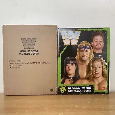 Buy WWE Mattel Retro Figures DX CHYNA & TRIPLE H, ROAD DOG & BILLY GUNN Hasbro • 99.99£