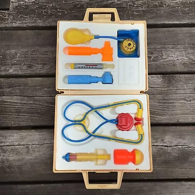 Buy Vintage Complete Fisher Price Medical Kit 1977 Doctors & Nurses Role Playing Toy • 18£