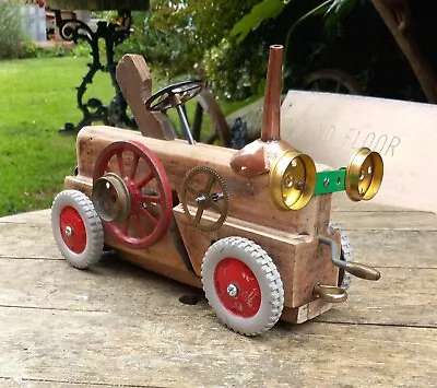 Buy Vintage Scratch Built Tractor Model Meccano Brass Copper Moulding Plane Upcycle  • 95£