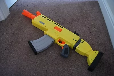 Buy Nerf Fortnite AR-L Scar Assault Rifle Electronic Blaster Yellow- Kids Toy Gun • 13.50£