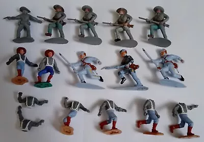 Buy Vintage Plastic Toy Soldiers 1/32: Timpo & Charbens Confederates Inc Spare Parts • 8.99£