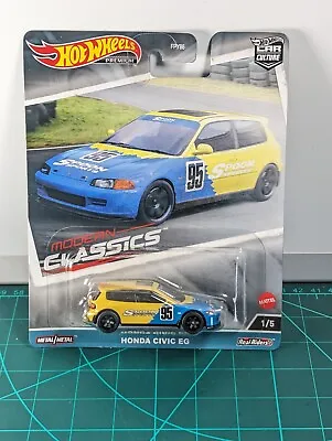 Buy Hot Wheels Premium Modern Classics Honda Civic Eg Real Riders 1/5 Hkc67 • 18.99£