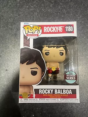 Buy Funko POP! Movies Rocky 45 #1180 Rocky Balboa With Belt Specialty Series • 24.99£