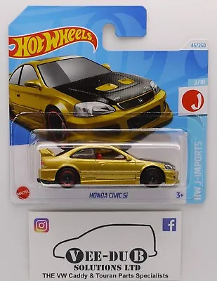 Buy Hot Wheels Honda Civic Si Gold Hotwheels Short Card 2024 HTC41 NEW JDM EK Coupe • 3.99£