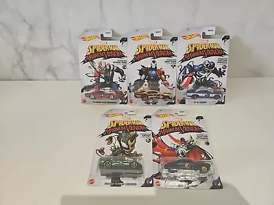 Buy Hot Wheels Spiderman Maximum Venom Set Of 5 Cars • 9.99£