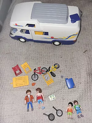 Buy PLAYMOBIL 4859 Family Camper Van Motorhome Figures & Accessories [ Incomplete ] • 15£