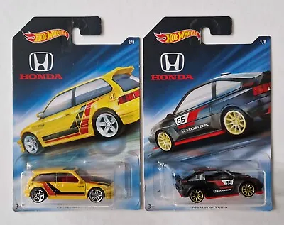 Buy Hot Wheels 2018 Honda Series 1/8 & 2/8 Honda 1990 Civic EF Yellow Honda CR-X  • 29.99£