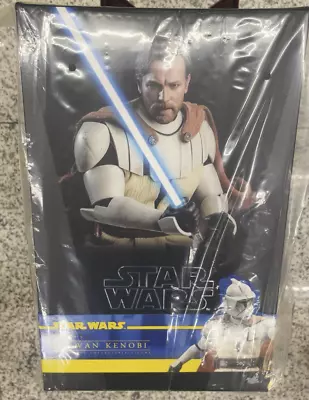 Buy In Stock Hot Toys TMS095 Star Wars Clone Wars Obi-Wan Kenobi 1/6 Action Figure • 355£