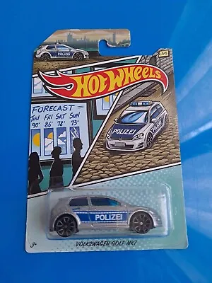Buy 2020 Volkswagen Golf MK7  1:64 Hot Wheels Police Blue 5 / 5 VW • 15.19£