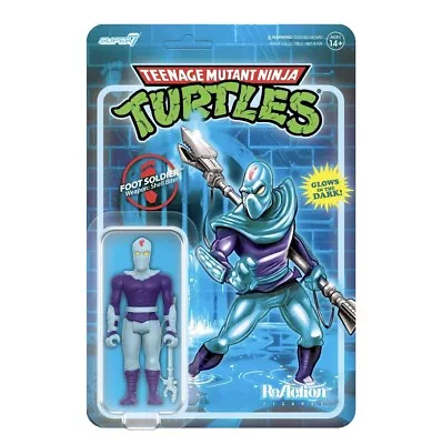 Buy Super7 Teenage Mutant Ninja Turtles ReAction Figure Foot Soldier Glow Exclusive • 32.99£