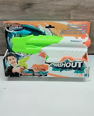 Buy Nerf Super Soaker WashOut Water Gun Pistol  650ml 11m New In Box • 12.99£