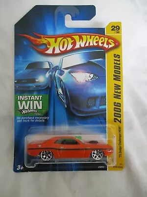 Buy Hot Wheels 2006 First Editions '70 Dodge Challenger Hemi Orange Mint In Card • 3.99£